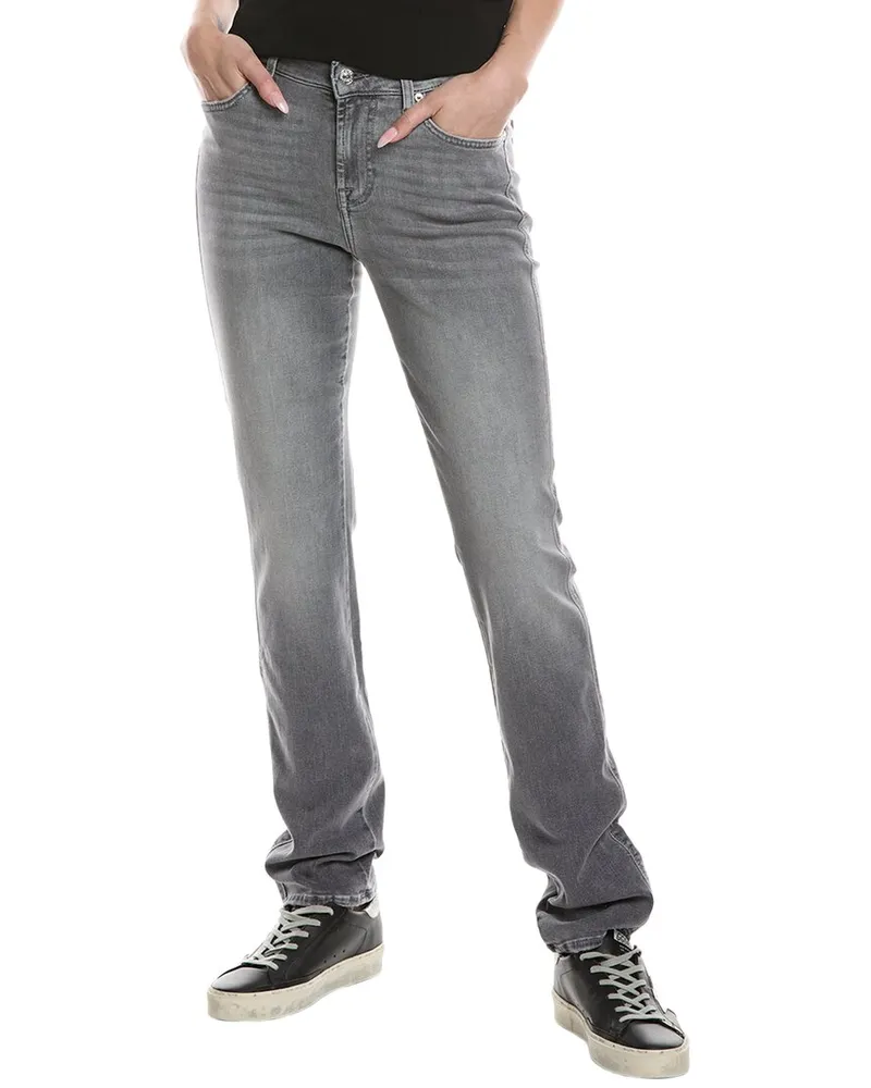 7 for all mankind Kimmie Ifrane Form Fitted Straight Jean Grey