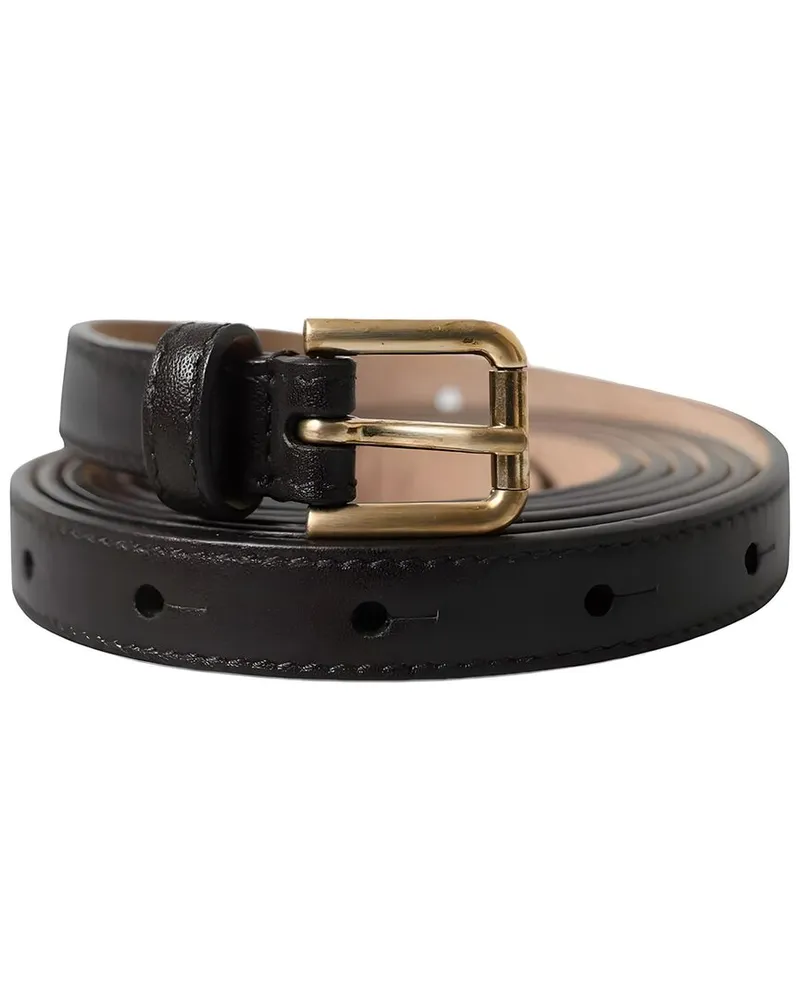 Dolce & Gabbana Leather Belt Brown