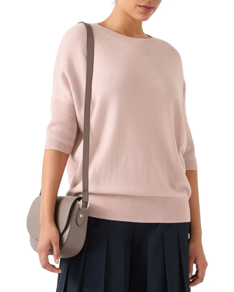 L.K.Bennett  Mara Wool & Cashmere-Blend Knitted Top Pink