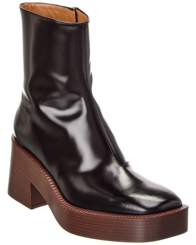 TOD'S TOD’s Gomma Leather Platform Boot Black
