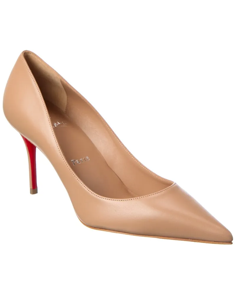 Christian Louboutin Miss Z 80 Leather Pump Beige