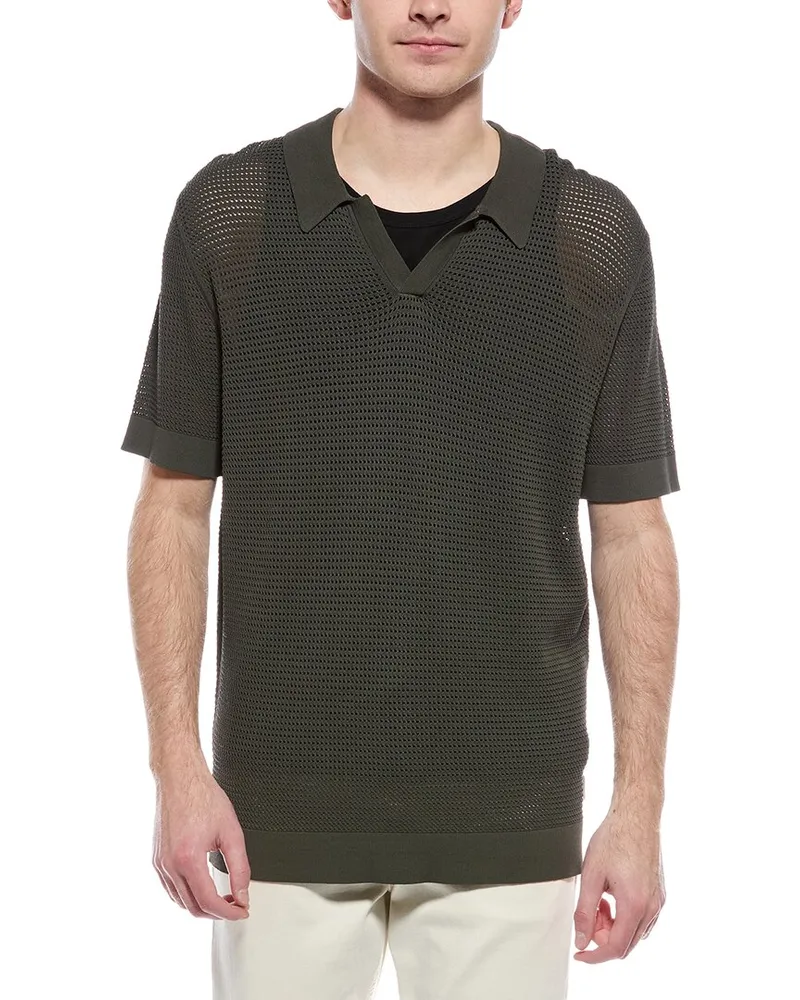 Onia Mesh Knit Polo Sweater Nocolor