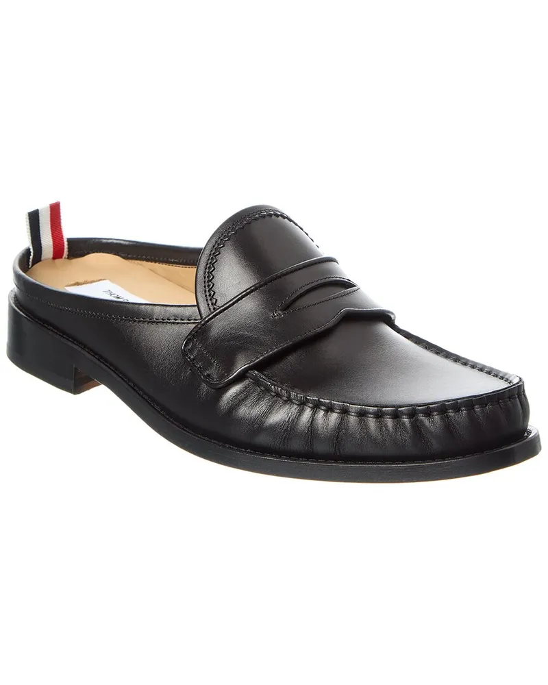 Thom Browne Leather Penny Loafer Black
