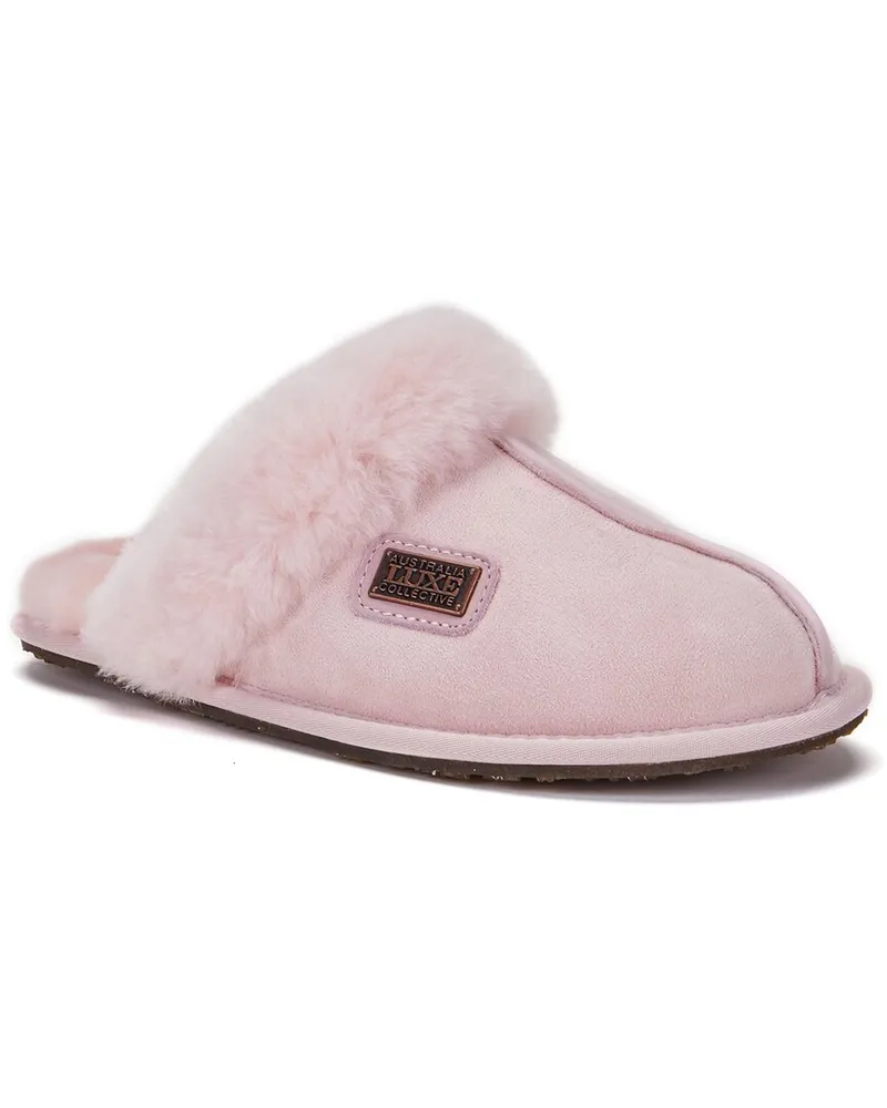 Australia Luxe Closed Mule Suede Slipper Pink