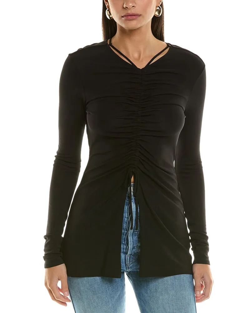 Proenza Schouler White Label Butterfly Top Black