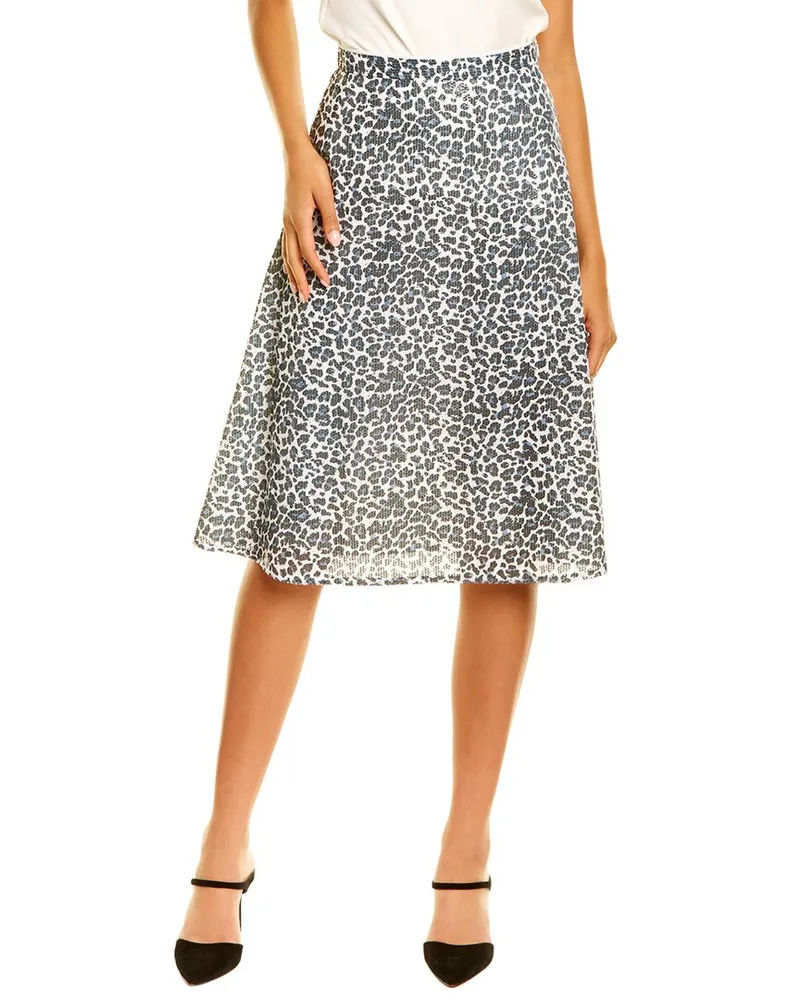 Olivia Rubin Jeanie Sequin Midi Skirt White
