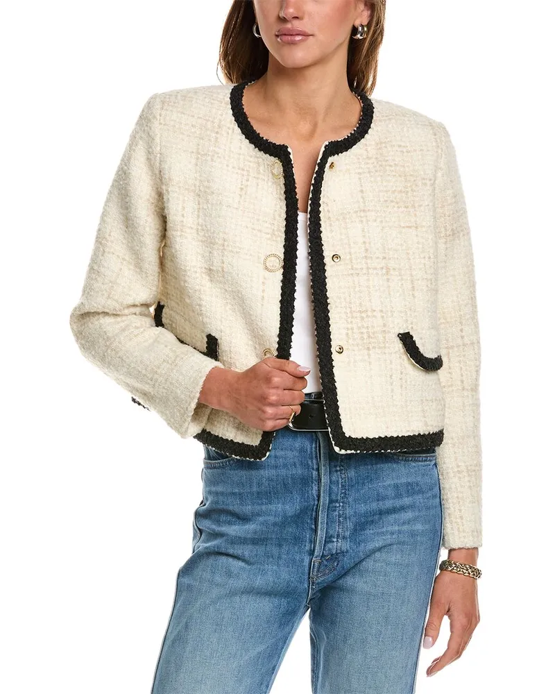 ba&sh Wool-Blend Jacket Beige