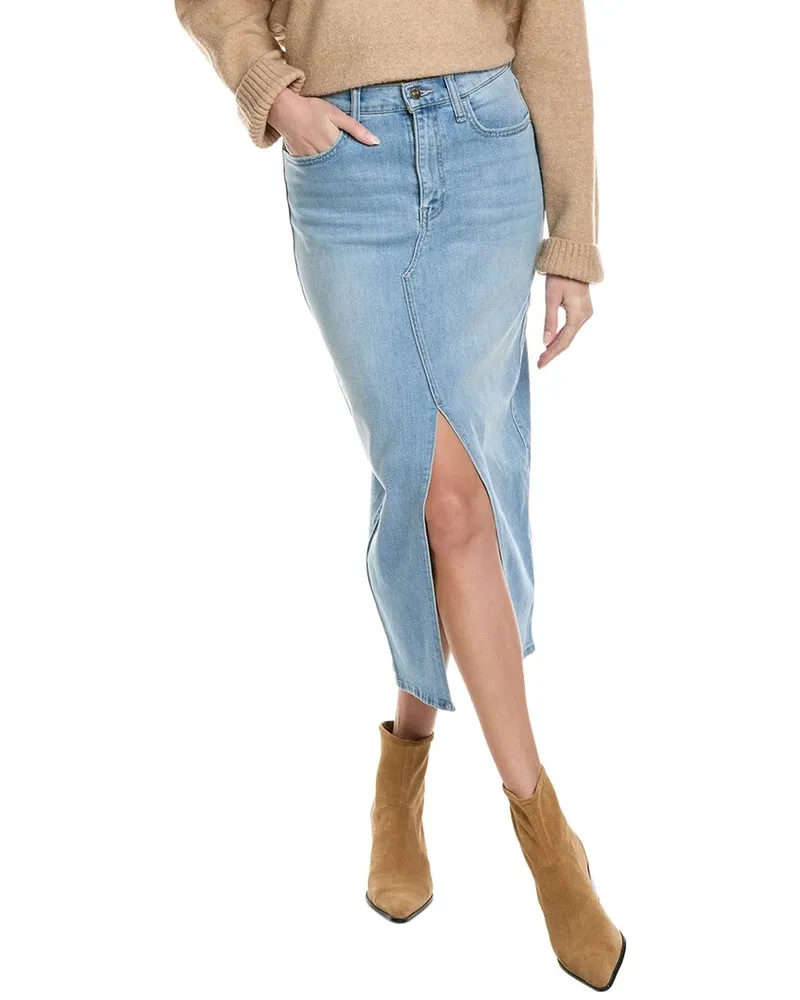 HUDSON Jeans Midi Skirt Blue
