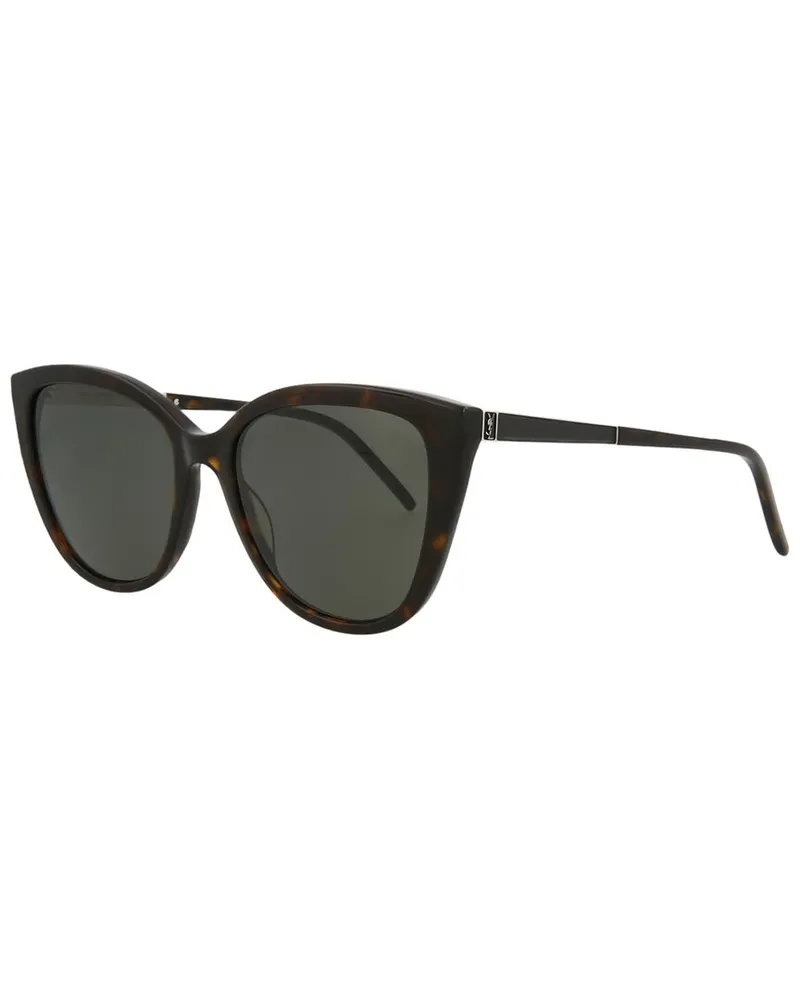 Saint Laurent Women's SLM70 55mm Sunglasses Brown