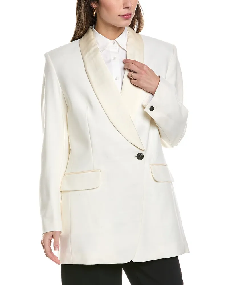 Rag & Bone Femi Wool-Blend Blazer White
