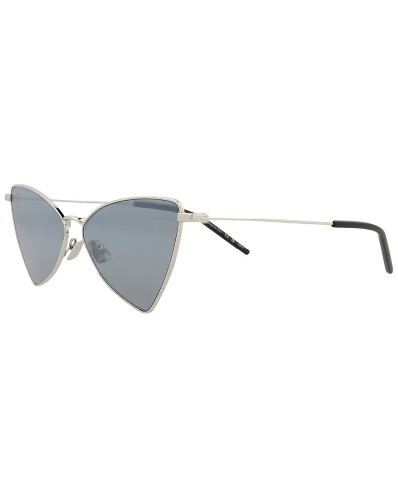 Saint Laurent Unisex SL303JERRY 58mm Sunglasses Silver