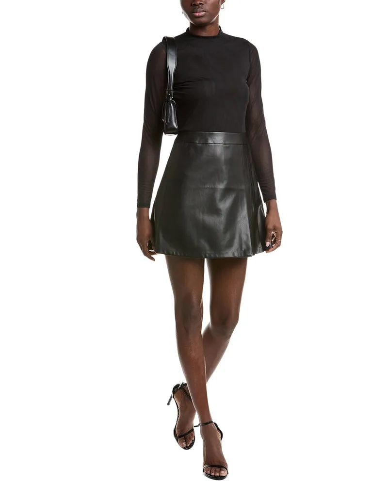 Kenneth Cole Mixed Media Mini Dress Black