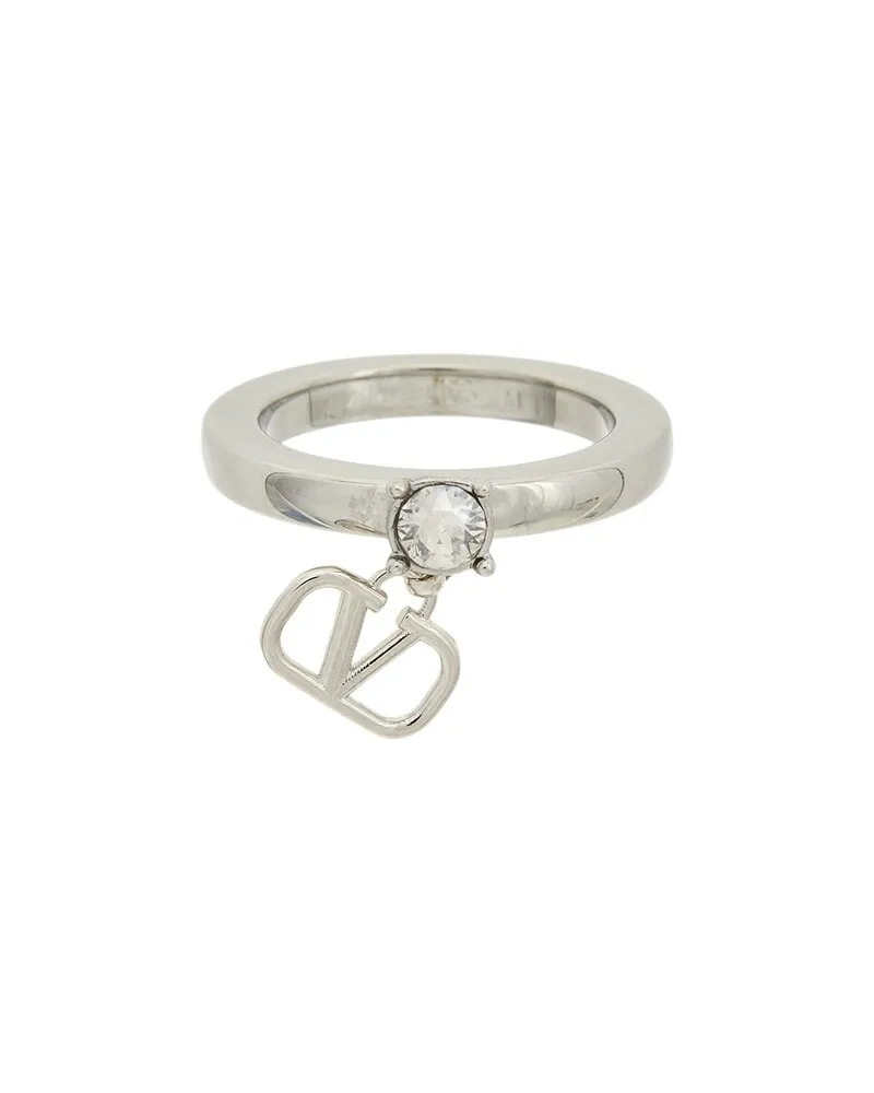 Valentino Garavani VLogo Signature Crystal Ring Nocolor