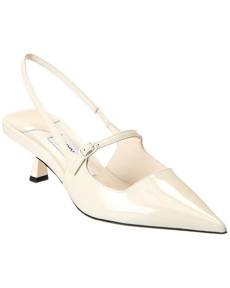 Jimmy Choo Didi 45 Patent Slingback Pump White
