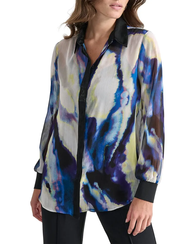 DKNY Printed Shirt Blue