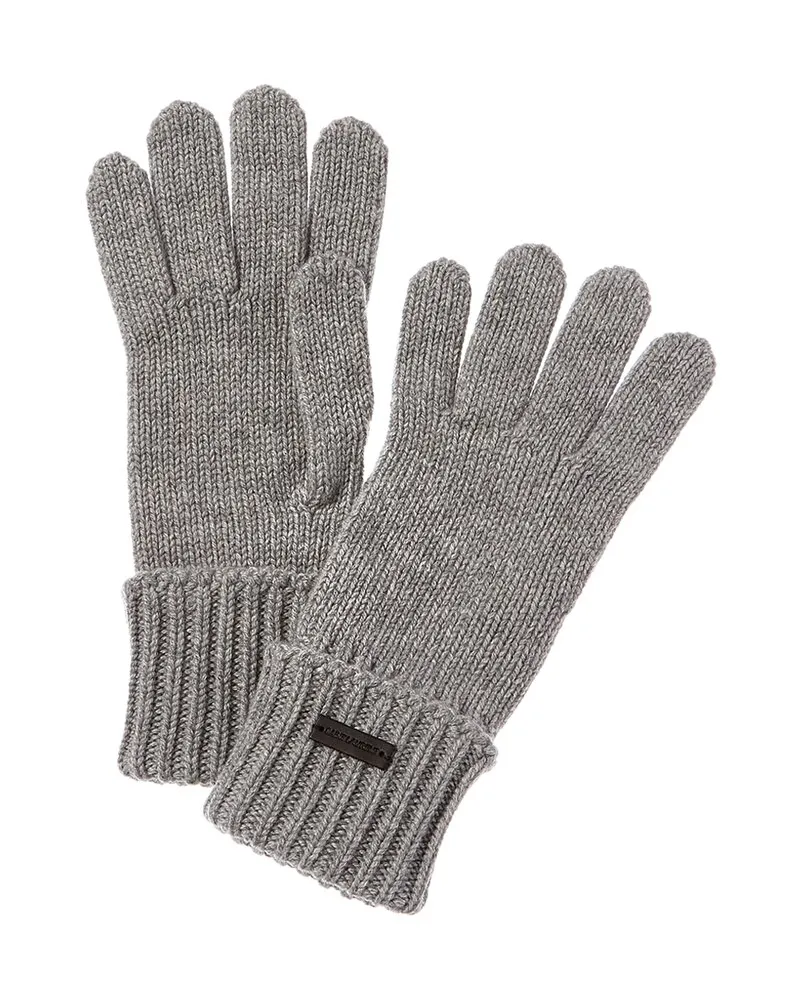 Saint Laurent Cashmere Gloves Grey
