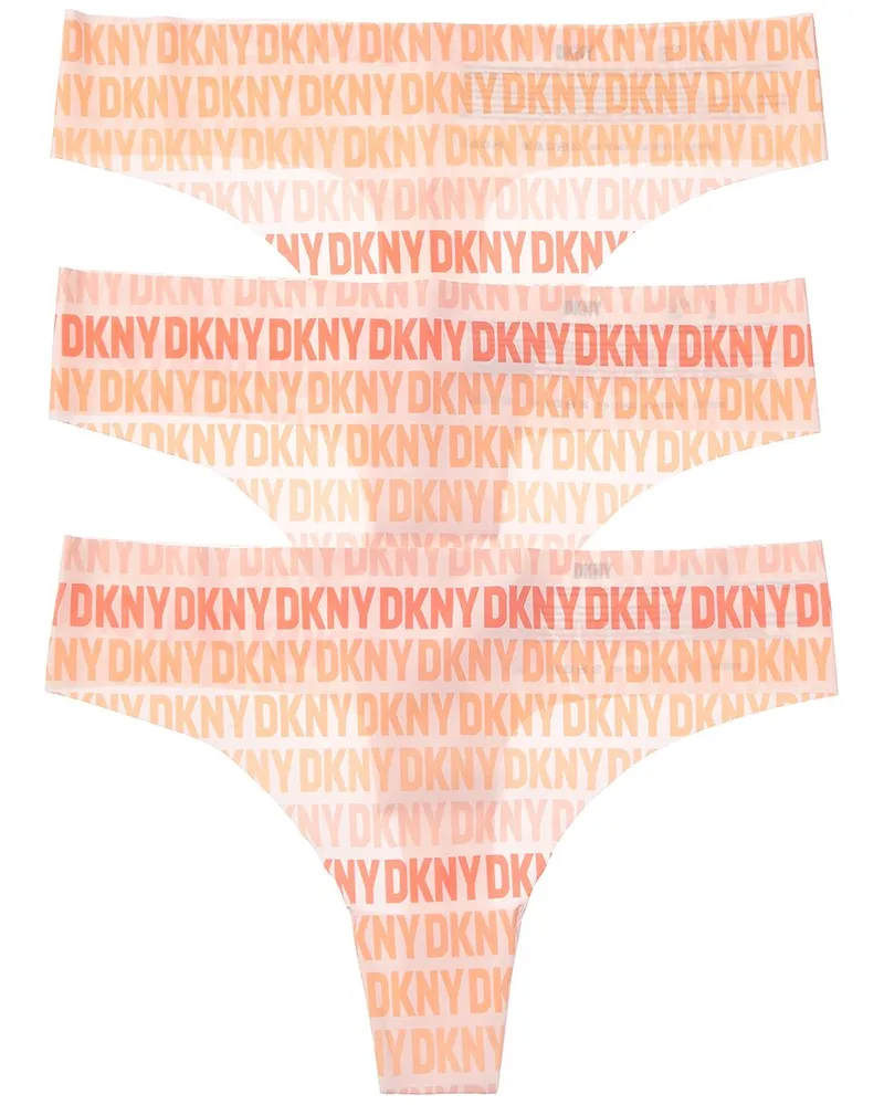 DKNY 3pk Litewear Cut Anywhere Thong Nocolor