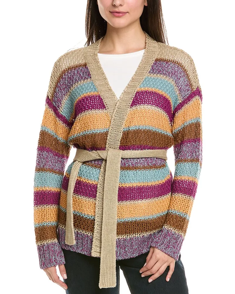 Max Mara Kabala Linen Cardigan Beige