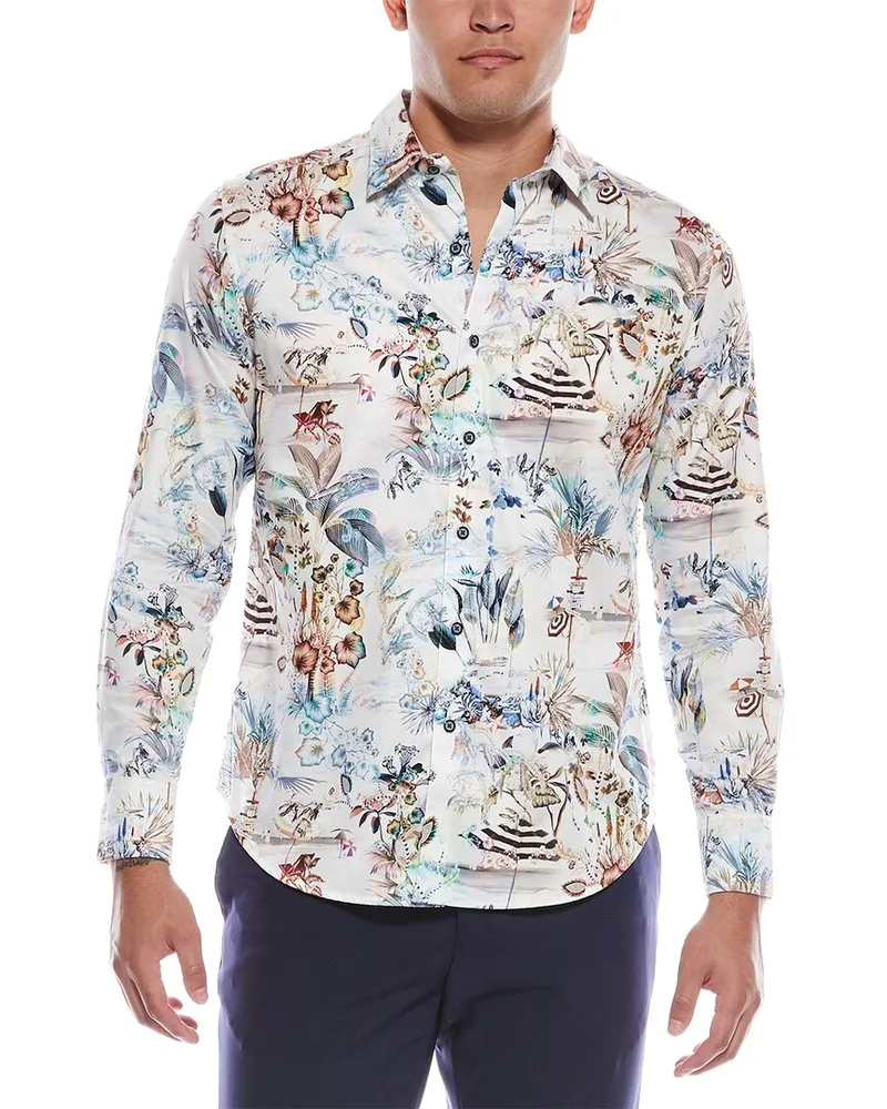 Robert Graham Holland Classic Fit Woven Shirt White