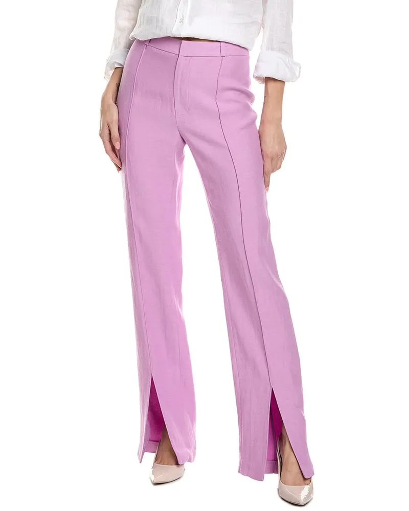 Alexis Bali Linen-Blend Pant Purple