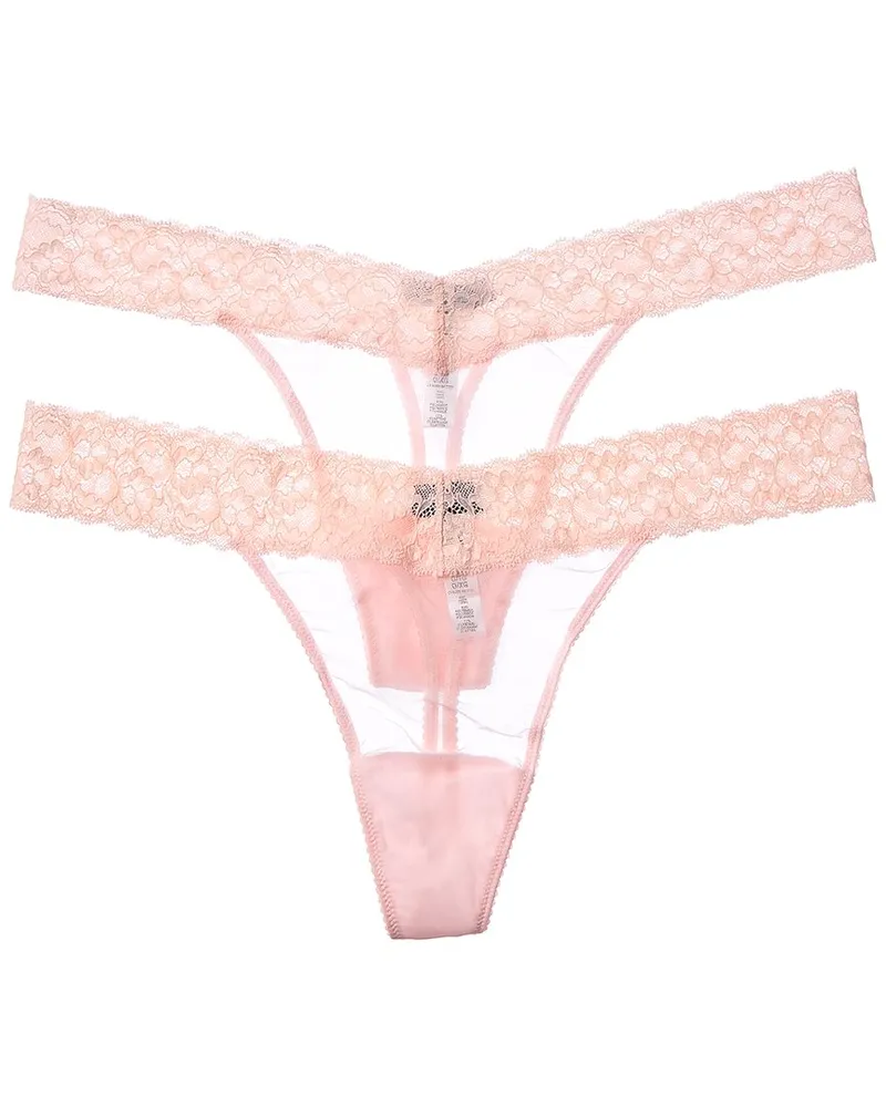 Cosabella 2pk Forever Lowrider Thong Pink