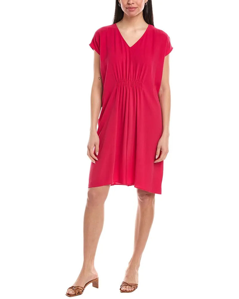 Eileen Fisher Petite Silk Mini Dress Pink