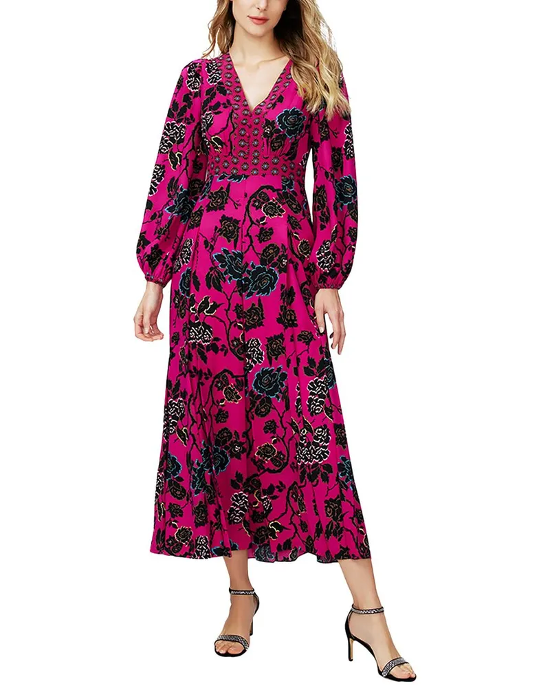 Diane von Furstenberg Anjali Midi Dress Pink