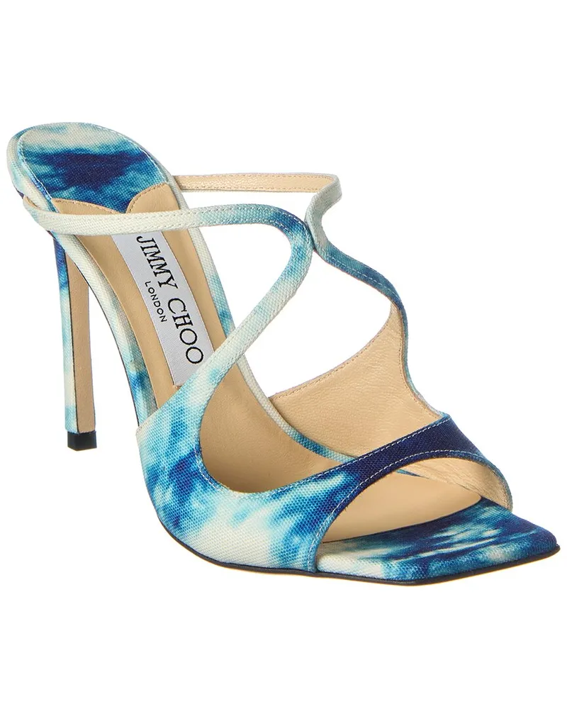 Jimmy Choo Anise 95 Denim Sandal Blue