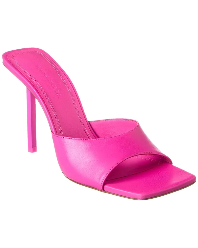 Amina Muaddi Laura 95 Leather Sandal Pink