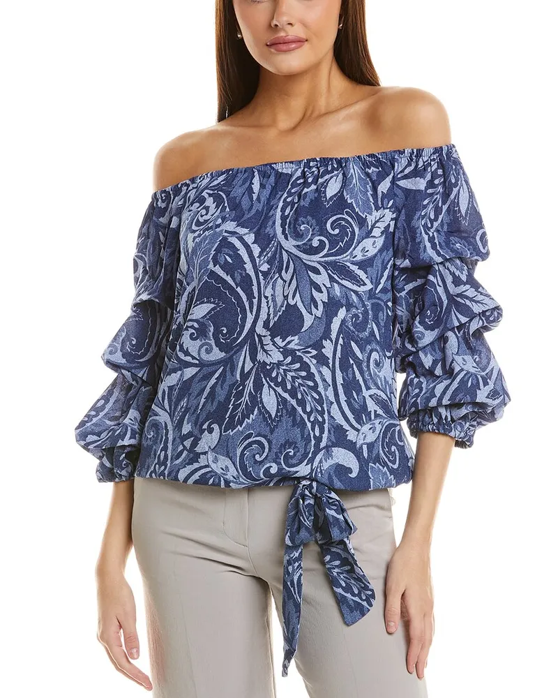 Vince Camuto Off Shoulder Balloon Sleeve Top Nocolor