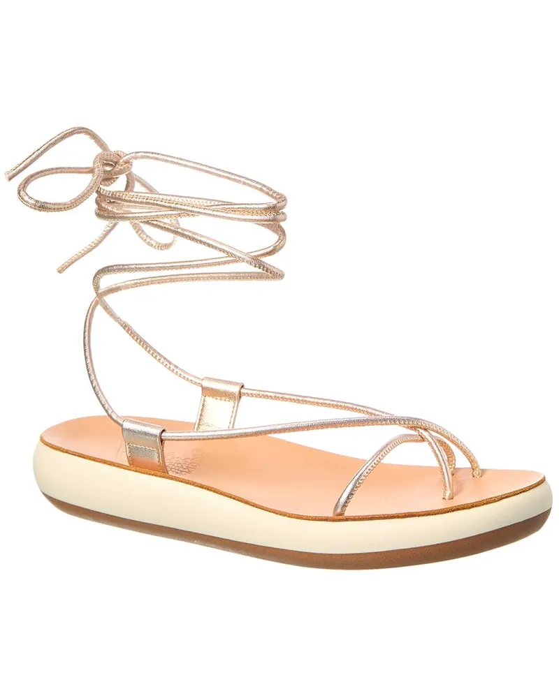 Ancient Greek Sandals Diakopes Comfort Leather Sandal Gold