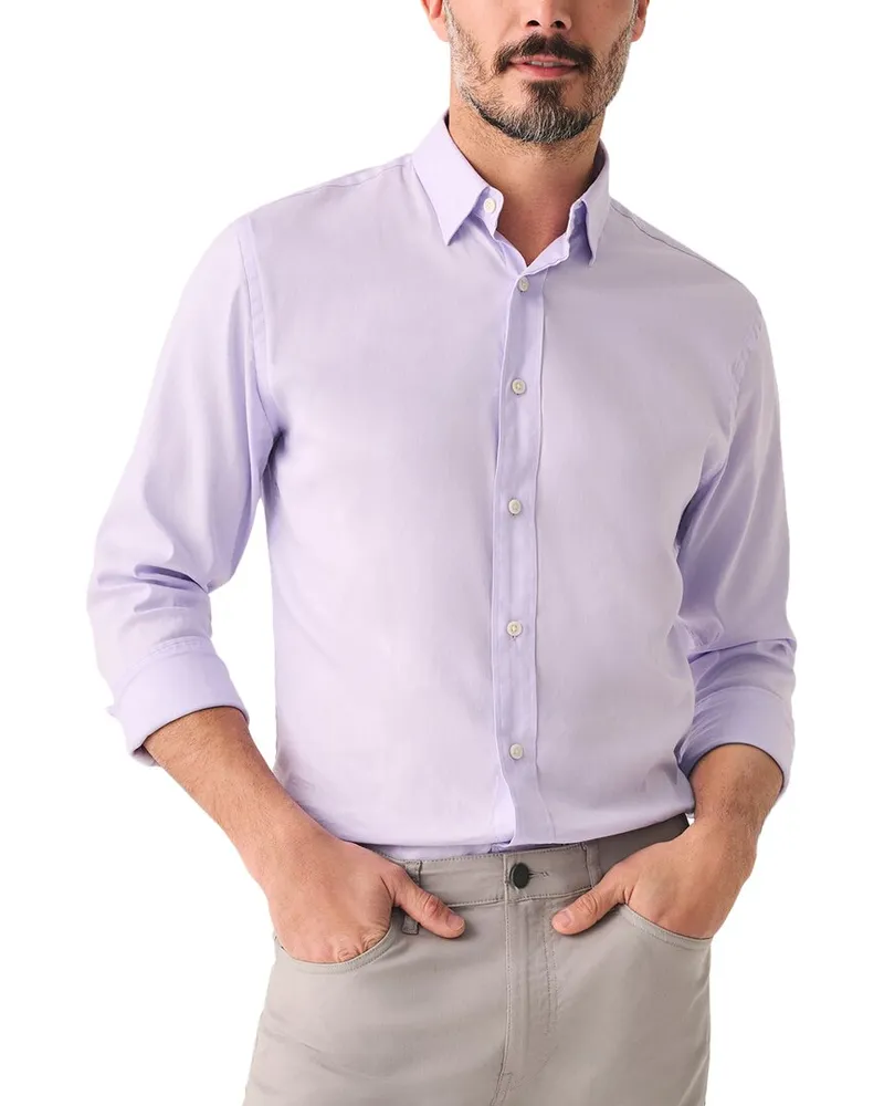 Faherty The Movement Shirt Purple