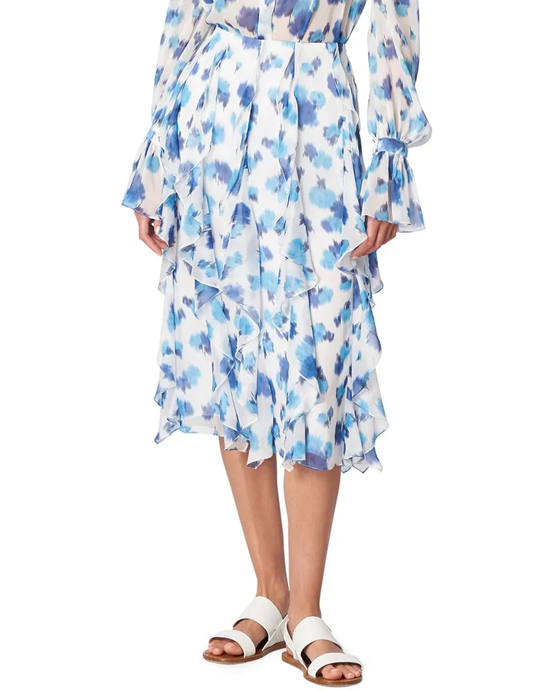 Carolina Herrera New York Cascading Ruffle Skirt Nocolor