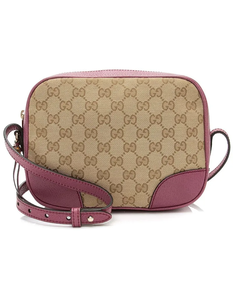 Gucci Brown GG Canvas Bree Mini Messenger (Authentic Pre-Loved Nocolor