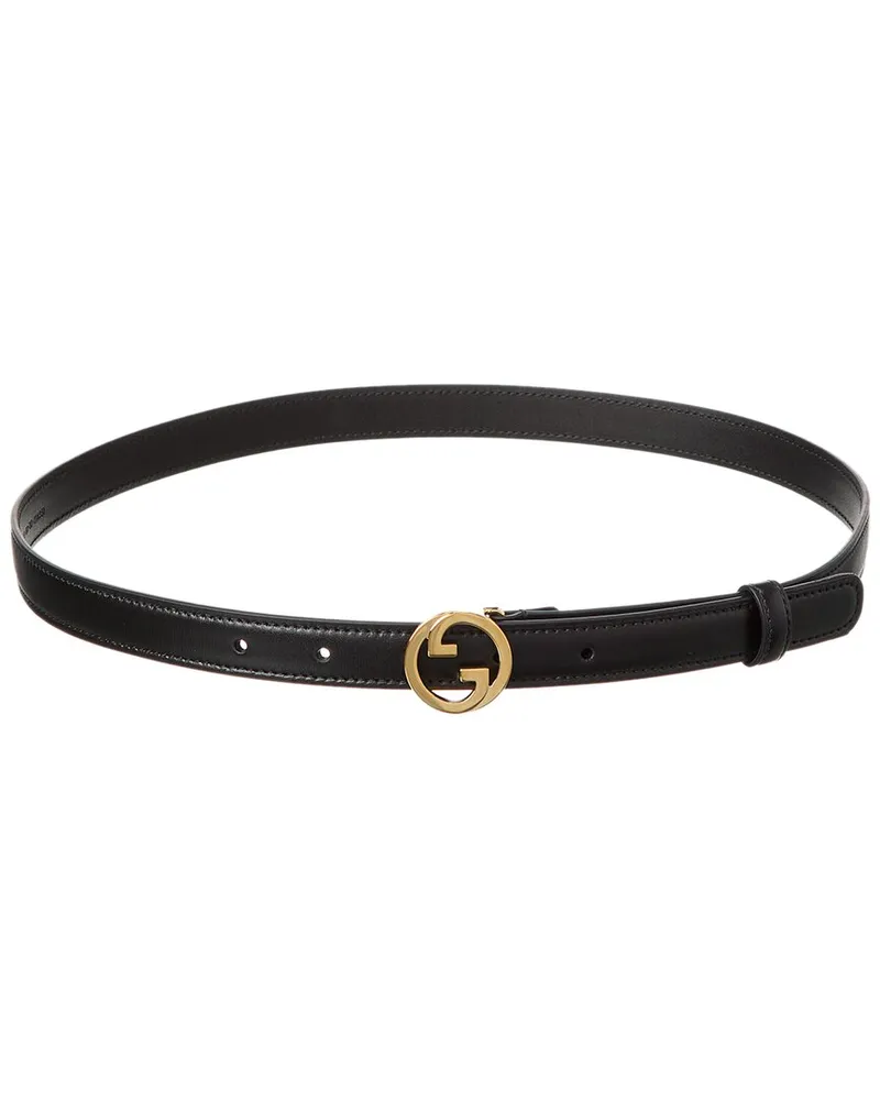 Gucci Blondie Thin Leather Belt Black