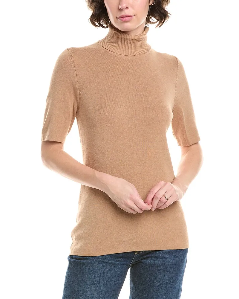 Anne Klein Turtleneck Sweater Tan