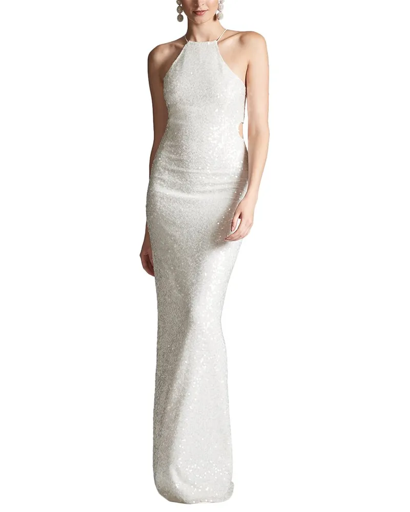 Sachin & Babi Morgan Gown White