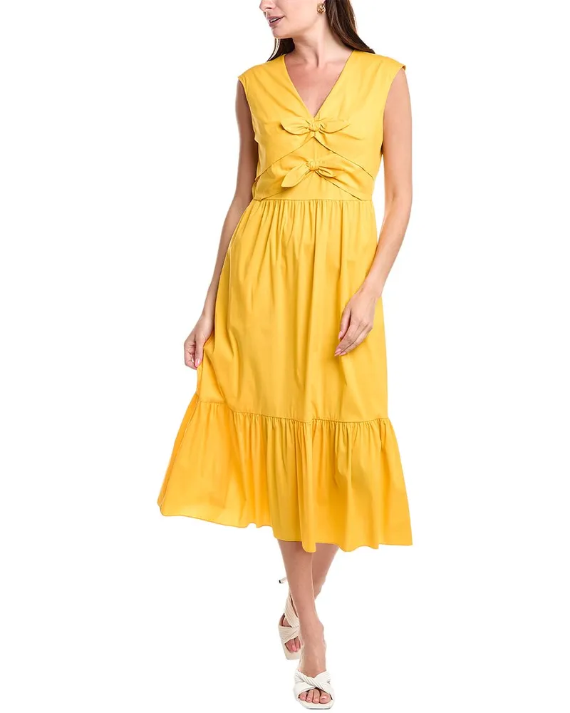 Anne Klein Modern Midi Dress Yellow