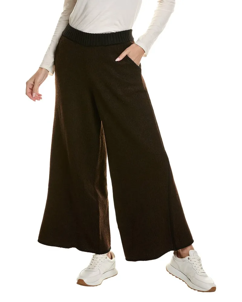 WeWoreWhat Piped Wide Leg Pull-On Pant Nocolor