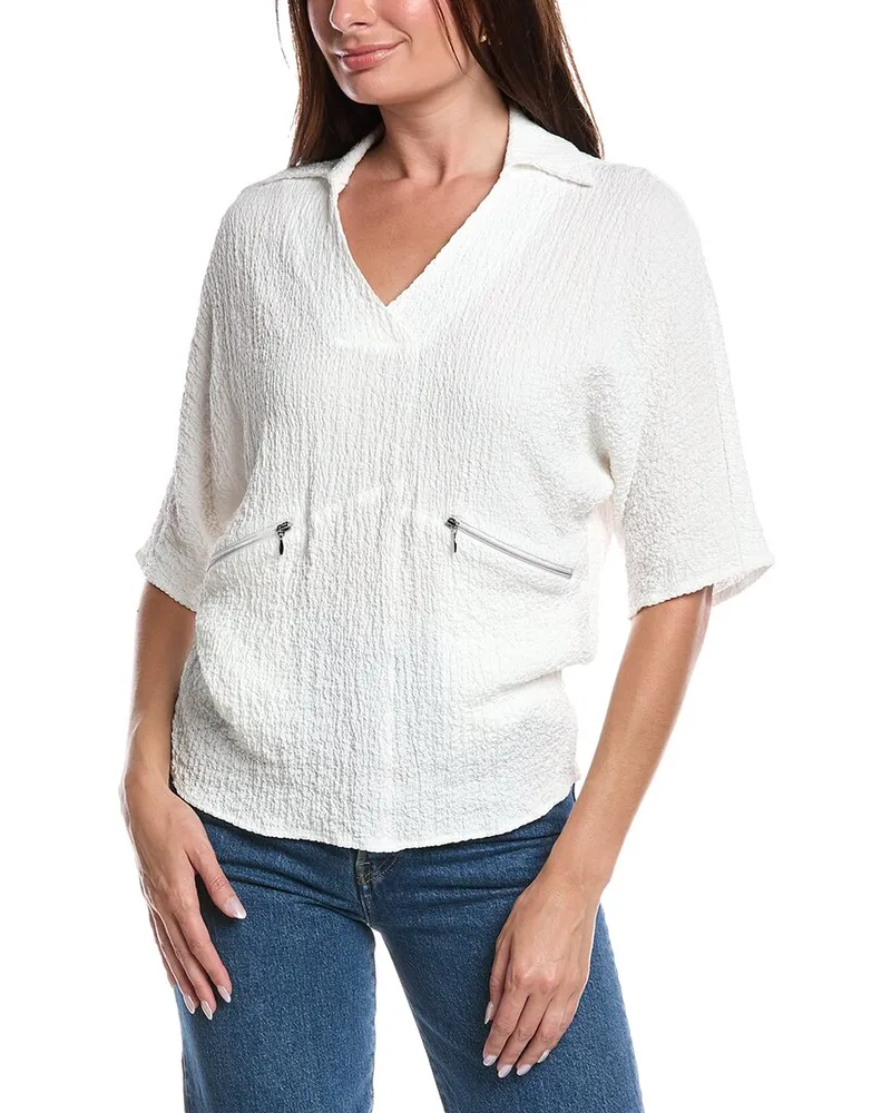Joseph Ribkoff Textured Top White