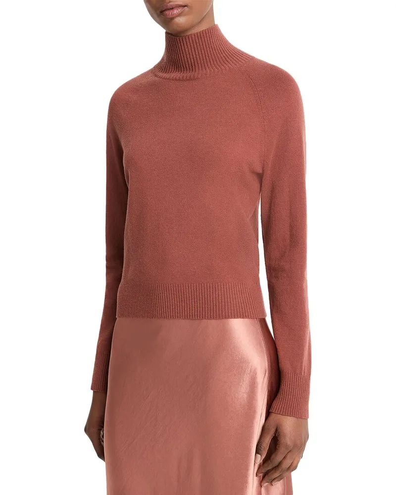 Vince Raglan Turtleneck Wool & Cashmere-Blend Sweater Nocolor