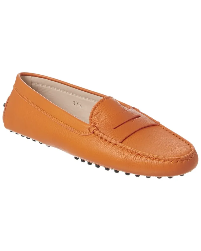 TOD'S TOD’s Gommino Leather Driving Loafer Orange