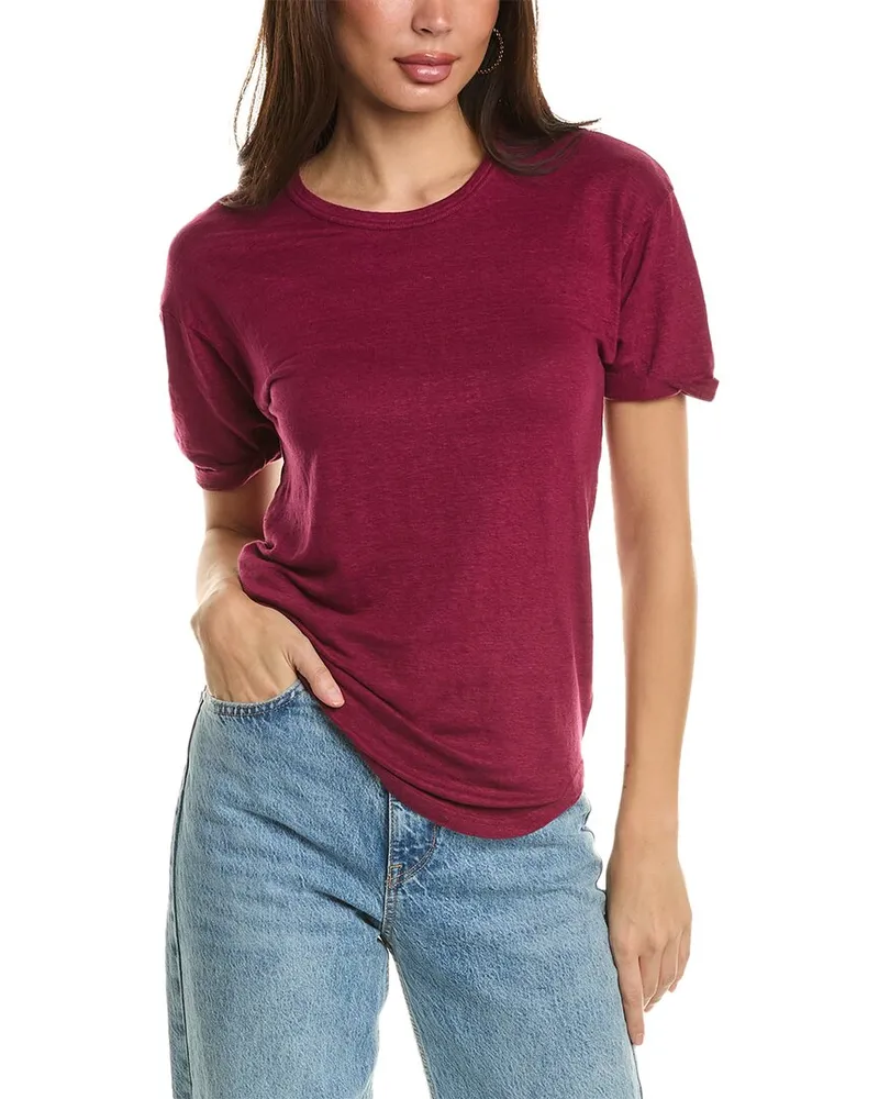 Isabel Marant Isabel Marant Etoile Koldi Linen T-Shirt Purple