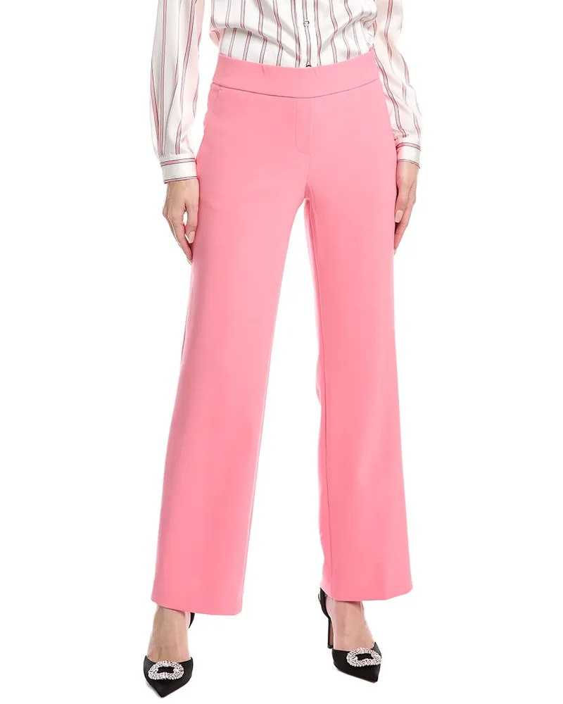 Anne Klein Pull-On Slash Pocket Trouser Pink