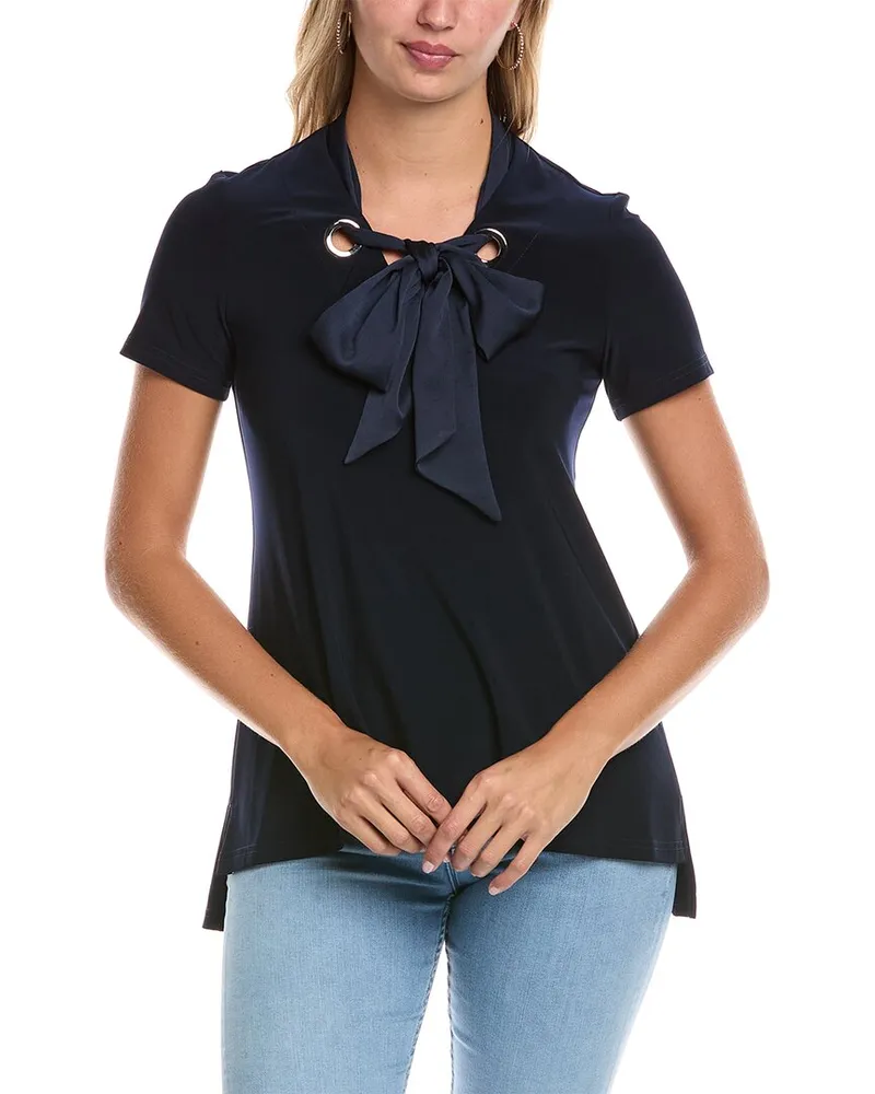 Joseph Ribkoff Tie Top Blue