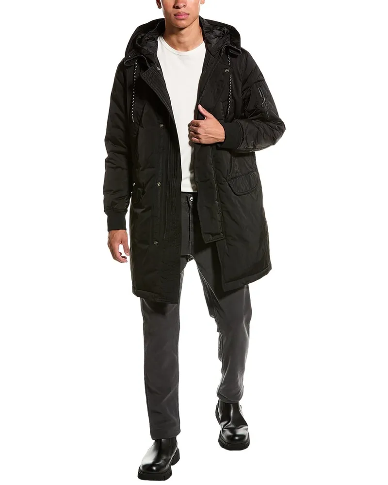 Armani Exchange Trench Coat Black