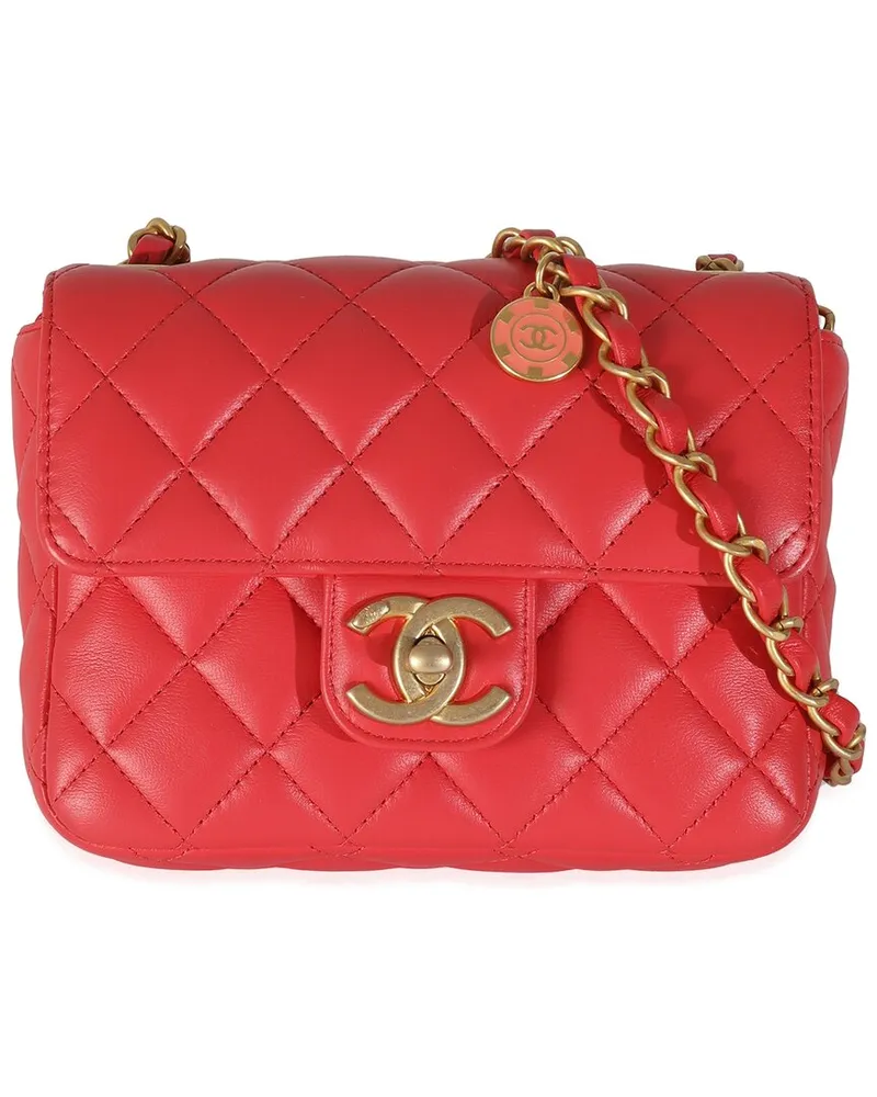 Chanel Pink Quilted Leather Coco Pins Mini Flap Bag (Authentic Pre-Loved Nocolor