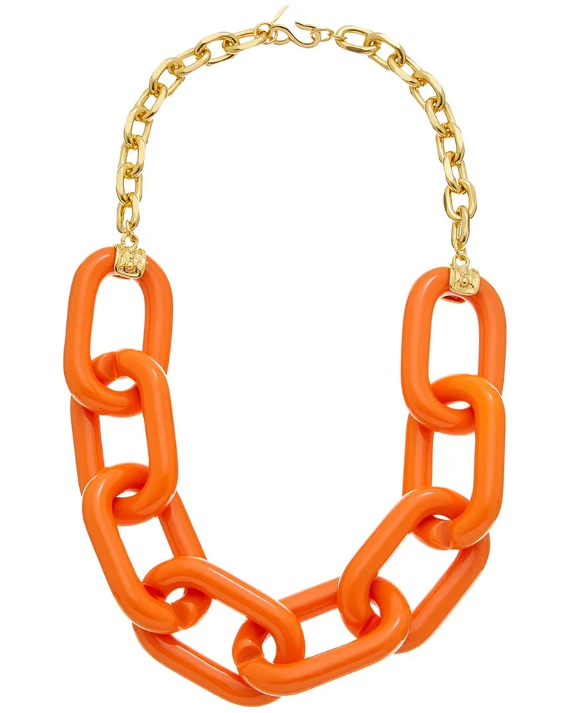 Kenneth Jay Lane Plated Link Necklace Nocolor
