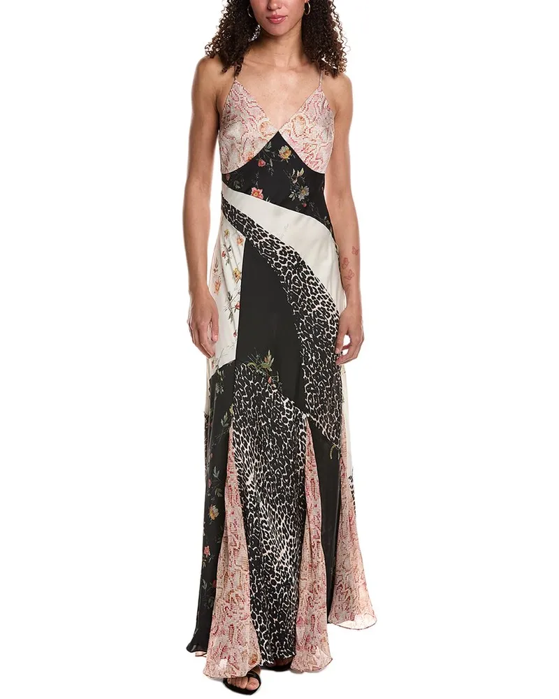 AllSaints Lili Tanana Maxi Dress Black