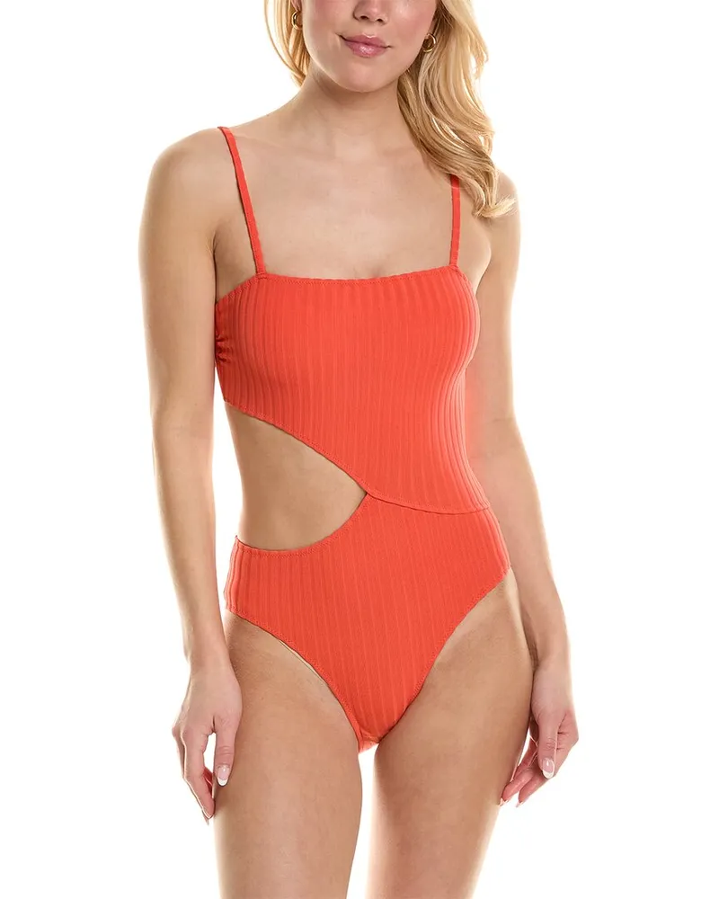 Solid and Striped The Cameron One-Piece Orange